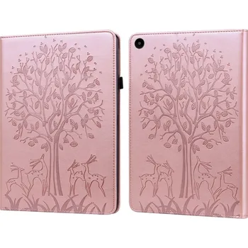 Pouzdro na tablet VSECHNONAMOBIL 57673 ART TREE Flip ový obal Huawei MatePad SE růžový