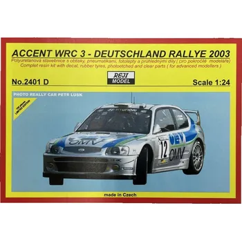 Plastikový model Reji model 1/24 Hyundai Accent WRC 3 Deuts.Rallye 2003, No.12