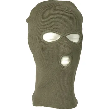 Kukla Kukla pletená s 3 otvory Mil-Tec Feinstrick - olivová