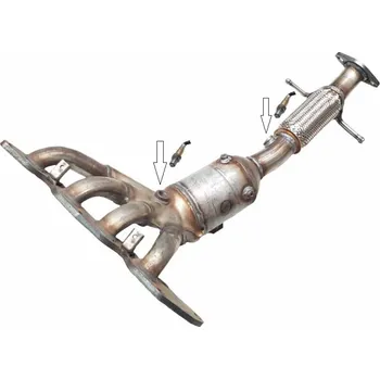 Katalyzátor Výfuk JMJ - katalyzátor výfuku MAZDA 5 1.8i -16V, MAZDA 5 2.0i -16V (PR 1091726 [090-635])