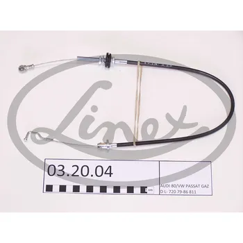 Lanko parkovací brzdy Lanko plynu, 321721555F, LINEX, 03.20.04