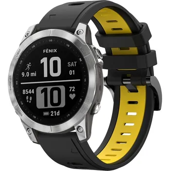 VSECHNONAMOBIL 61262 SPORTY Univerzální řemínek pro modely Garmin Instinct černý-žlutý