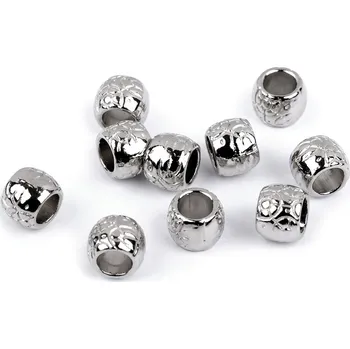 Kovová koncovka na šňůru Ø5,5 mm / ozdoba, malé, 1 platina