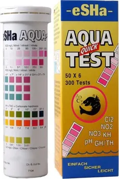 Test akvarijní vody eSHa Test Aqua Quick 50 ks