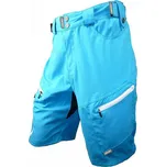 HAVEN Cyklistické kalhoty krátké bez laclu - NAVAHO SLIMFIT - modrá/bílá