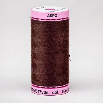 Nit Univerzální šicí nit Amann ASPO 120 polyesterová, hnědá 0264, návin 500m