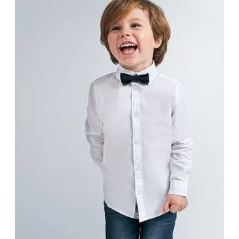 Chlapecká košile bílá společenská dětská košile s motýlkem Mayoral 4139-93 velikost 122