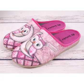 Dámské pantofle Pantofle papuče bačkory Inblu GF18-023 růžové se sovami velikost: 37