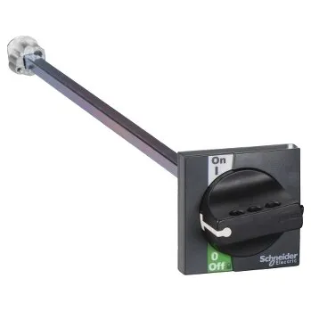 vypínač a zásuvka SCHN LV428941 INS40-INS160 prodlouž. otoč. rukojeť čelní černá RP 0,55kč/ks