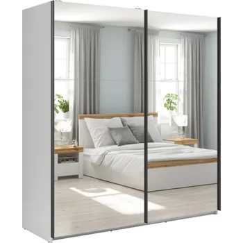 Šatní skříň TETRIX šatní skříň SZF/183/2M, bílý lesk