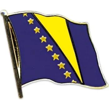 Odznak (pins) 20mm vlajka Bosna a Hercegovina - barevný