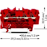 WAGO 2002-1303 průchodková svorka 5.20 mm pružinová svorka červená 100 ks