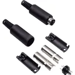 TRU COMPONENTS TC-2526004 mini DIN konektor zástrčka, rovná Pólů: 6 černá 50 ks