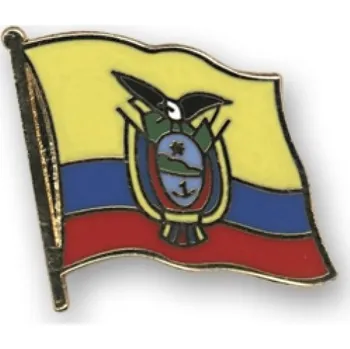 Odznak (pins) 20mm vlajka Ekvádor - barevný