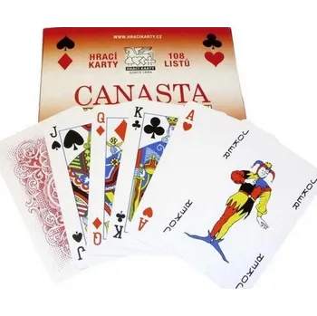 žolíková karta Canasta v papírové krabičce 108 ks