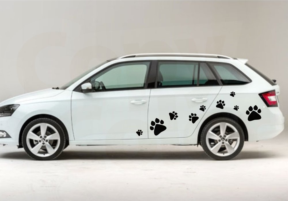 TLAPKY (20ks různé velikosti) - Samolepky na auto, zeď