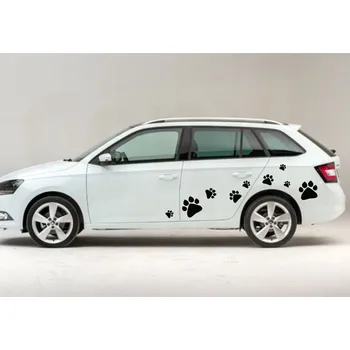 Samolepící etiketa TLAPKY (20ks různé velikosti) - Samolepky na auto, zeď