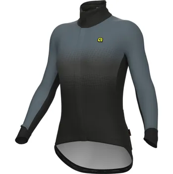 Cyklistická bunda ALÉ Cyklistická zateplená bunda - PR-S GRADIENT - černá/šedá