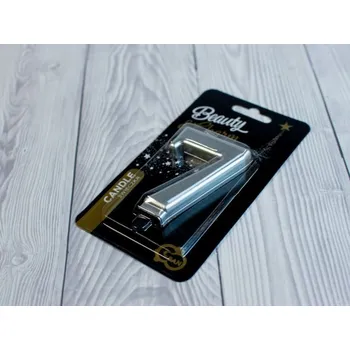 Dortová svíčka Dortová svíčka - stříbrná - číslice 7