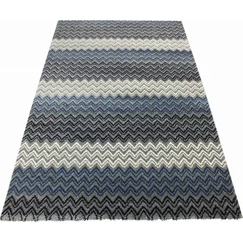 Koberec DYWANOPOL Moderní koberec ZIG ZAG blue 80x150