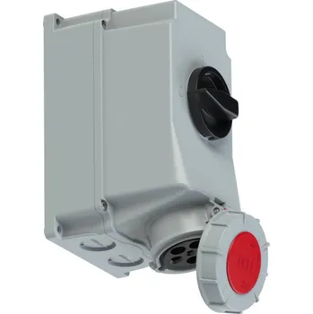 Elektrická zásuvka PCE 75352-6 CEE zásuvka na stěnu, 63 A, 5pólová, 400 V, 1 ks