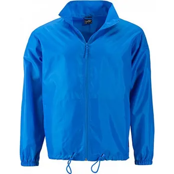Pánská větrovka James & Nicholson Základní pánská větrovka s kapucí James and Nicholson Barva: Modrá výrazná, Velikost: XL JN1132