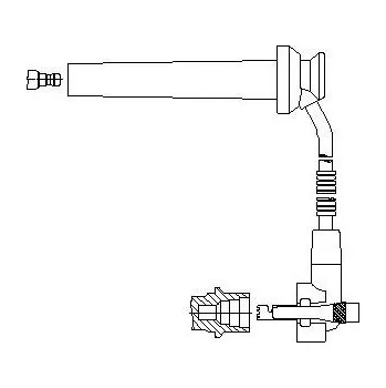 Zapalovací kabel zapalovací kabel, , BREMI, 891E102