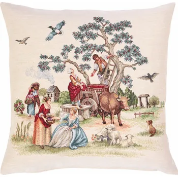 Povlak na polštářek Tegatex Gobelínový povlak na polštář - sběr ovoce 42*42 cm