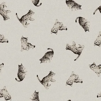BYTEMA Dekorační látka kocour FELIX digitalní potisk šíře 140 cm