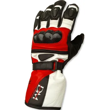 Moto rukavice Sportovní rukavice na motorku - červená (Kožené rukavice na moto)