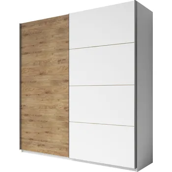 Šatní skříň Šatní skříň Galaxy 2493EA18 - šířka 220 cm - dub beaufort + bílá