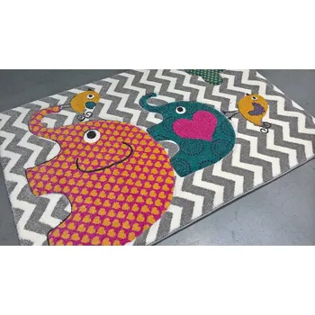 Koberec SINTELON Dětský kusový koberec PASTEL Sloni 120x170