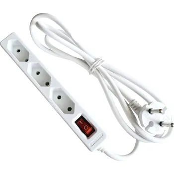 vypínač AS Schwabe 11312 zásuvková lišta s vypínačem bílá profilová zástrčka 1 ks