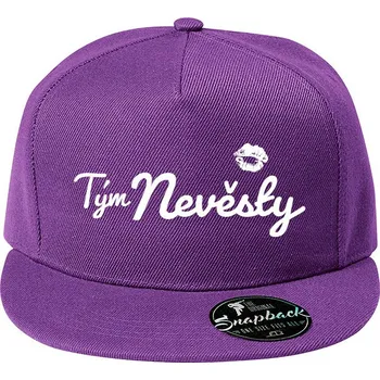 Kšiltovka Dámská snapback kšiltovka Tým nevěsty, Barva Fialová, Velikost 20,5×11 cm , Canvas Kšiltovka snapback Bezvatriko.cz 2114