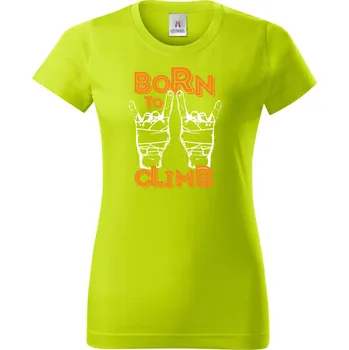 Pánská móda Born To Climb, V3 - Dámské tričko Basic - Nejoblíbenějí - 2XL