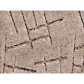 Koberec BRENO Koberec metráž NICOSIA 44 hnědý šíře 300 cm