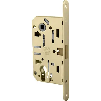 Dveřní kování AGB - Magnetický zámek MEDIANA POLARIS - PZ PZ otvor pro vložku, 85 mm OLV - Mosaz leštěná lakovaná