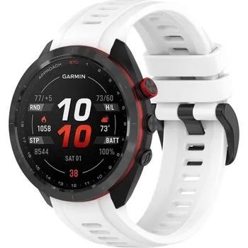 VSECHNONAMOBIL 63137 SILICONE Řemínek pro Garmin Approach S70 - 42mm bílý