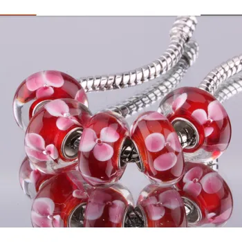 Korálek Korálek skleněný Katy Červená zahrada - TOPBEADS