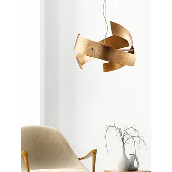 Light for home - Závěsné svítidlo BL226-3-ORO Elisa, 3 X 60 Watt Max, bílá, zlatá, 3 X 60 W, E27, Bílá, zlatá