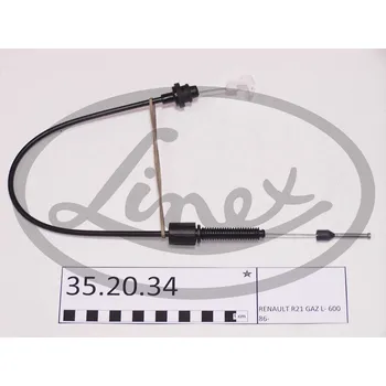 Lanko parkovací brzdy Lanko plynu, 100321, LINEX, 35.20.34