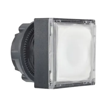 Stavebniny SCHN ZB5CW313 Ovládací hlavice stiskací prosvětlená, lícující (štítek) - bílá