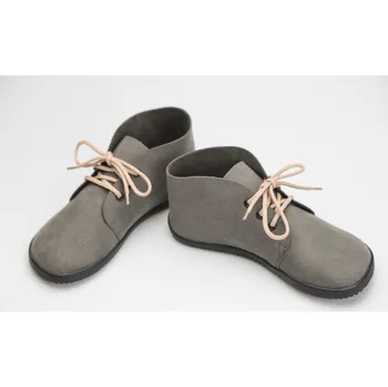 Pánské tenisky Ahinsa shoes Ahinsa Bindu kotníčkové barefoot boty - Šedé semišové Velikost EU: 46, vnitřní délka: 298, vnitřní šířka: 108