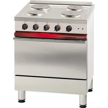 Sporák Société Industrielle de Lacanche SPORÁK ELEKTRICKÝ CE 741 E - 4 PLOTNY, EL. TROUBA PRO GN 1/1 + GRIL