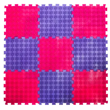 Jehla na akupunkturu Akupunkturní masážní podložka Ortek Lotus Puzzle - 9 dílů