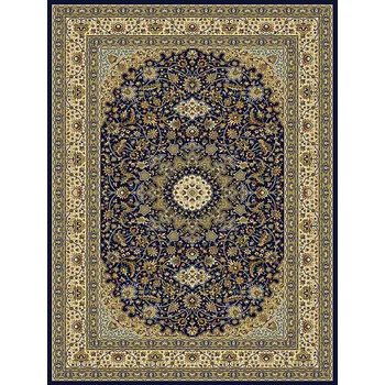 Koberec B-LINE Kusový koberec KENDRA 711 modrý / béžový 67x120