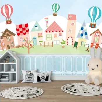 Fototapeta Solution Media 3D Tapeta - Létající Balóny MU3473 5 - Imitace kůže - Vliesová tapeta - 320g/m2