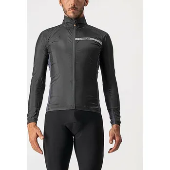 Cyklistická bunda CASTELLI Cyklistická větruodolná bunda - SQUADRA STRECH - černá S