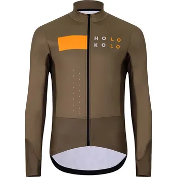 Cyklistická bunda HOLOKOLO Cyklistická zateplená bunda - ELEMENT - hnědá