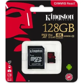 Paměťová karta Kingston 128GB microSDXC A1 CL10 100MB/s